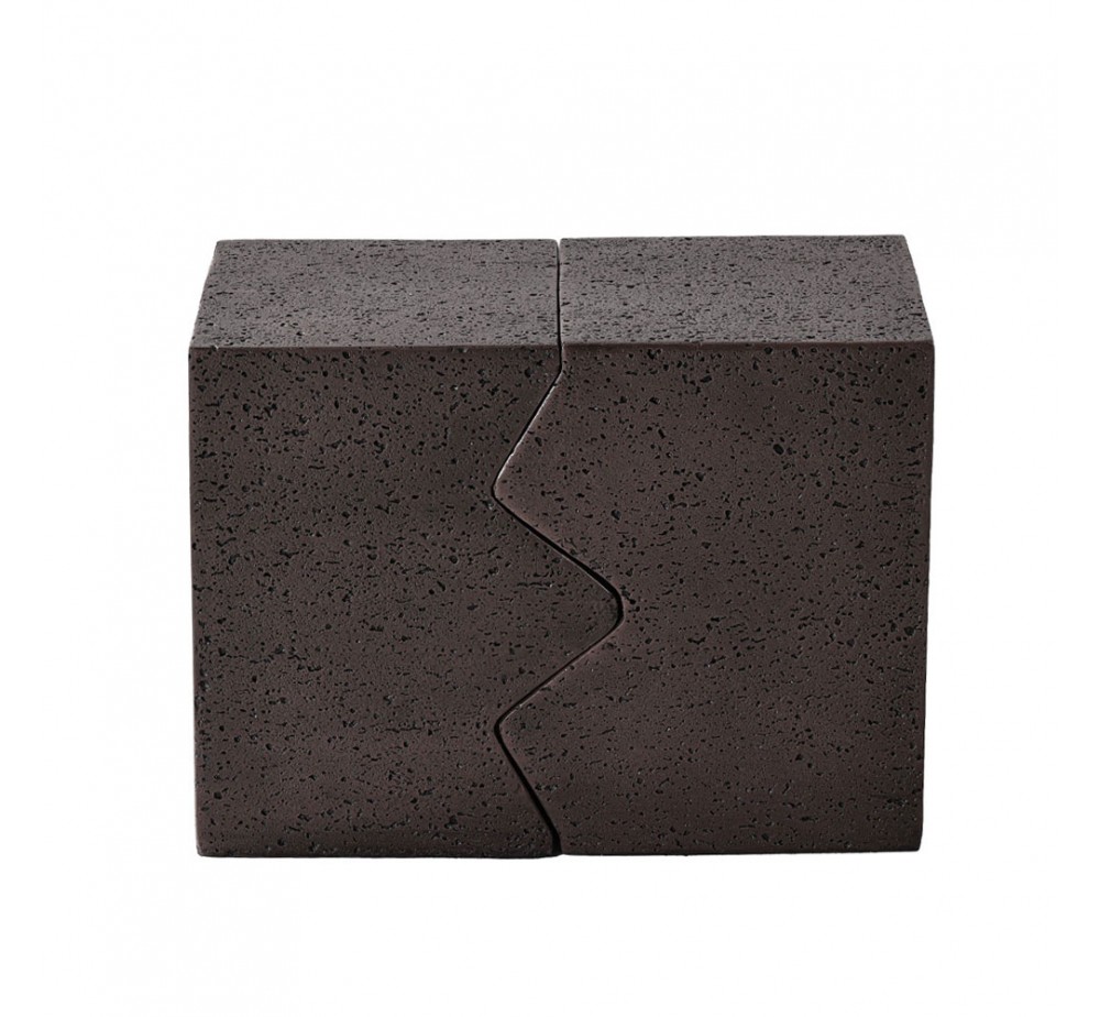 ABRACO SIDE TABLE SET 2ΤΕΜ MOCCA 60x30xH46cm