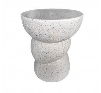 ASIMETRON SIDE TABLE TERRAZZO 35x35xH46cm