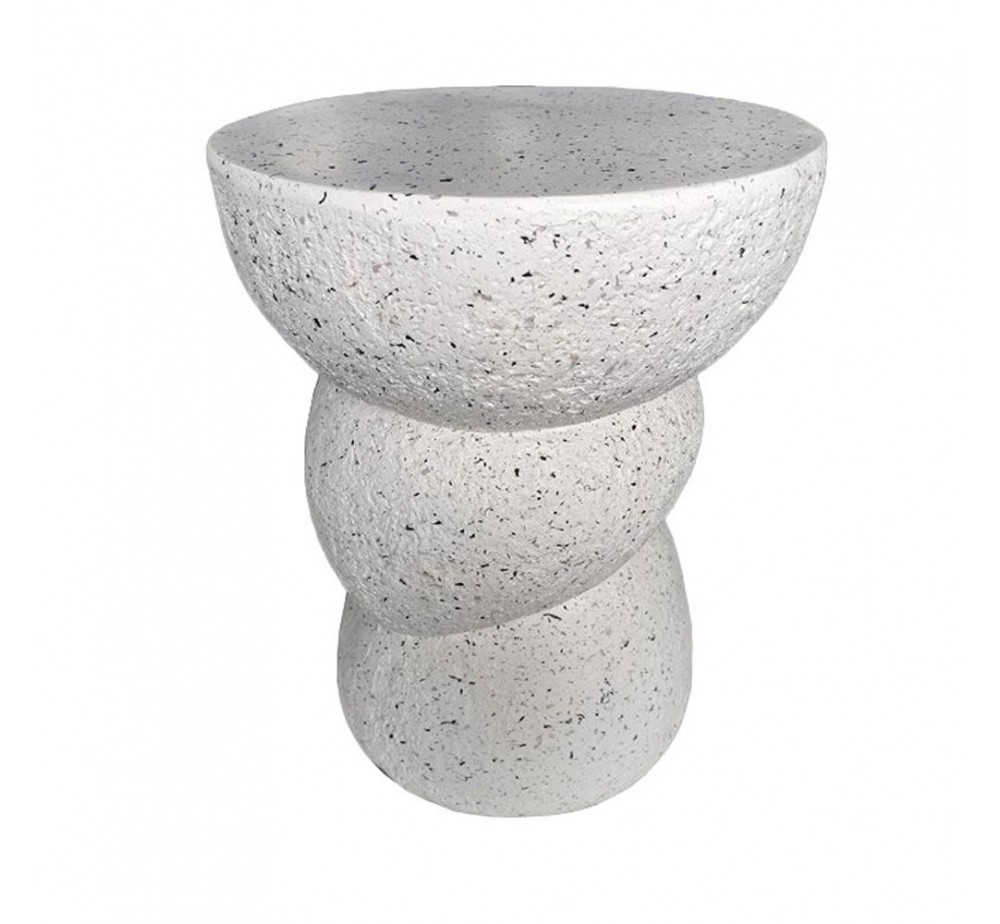 ASIMETRON SIDE TABLE TERRAZZO 35x35xH46cm