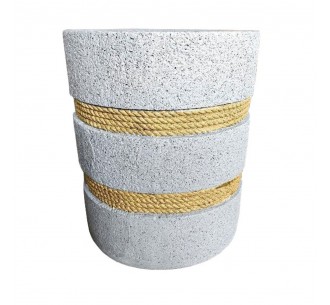 CORDA SIDE TABLE CEMENT NATURAL 35,5x35,5xH42,5cm