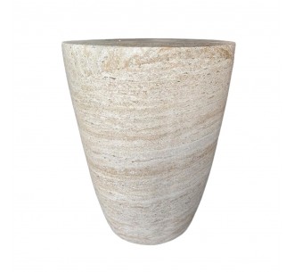 LITHOS CONIC SIDE TABLE BEIGE 37x37xH47cm