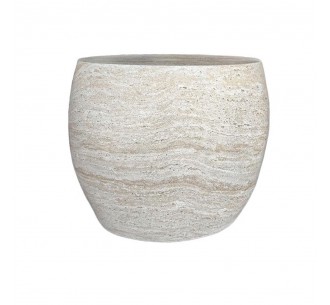 LITHOS OVAL SIDE TABLE BEIGE 62x43xH52,5cm