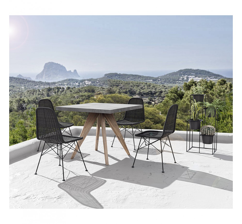 CALDERA ΤΡΑΠΕΖΙ CEMENT 90x90xH74,5cm