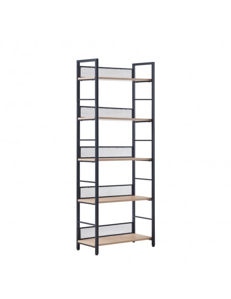 NEST BOOKCASE MELAMINE NATURAL BLACK E1 PRC