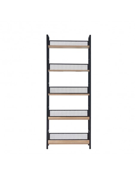 NEST BOOKCASE MELAMINE NATURAL BLACK E1 PRC