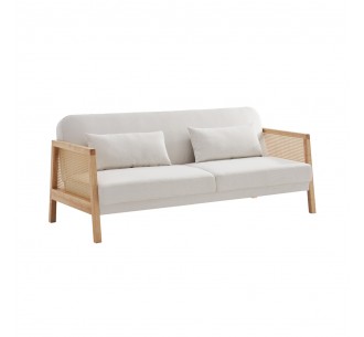 AMMOS SOFA BED 3SEAT OFF WHITE 196x82xH81cm
