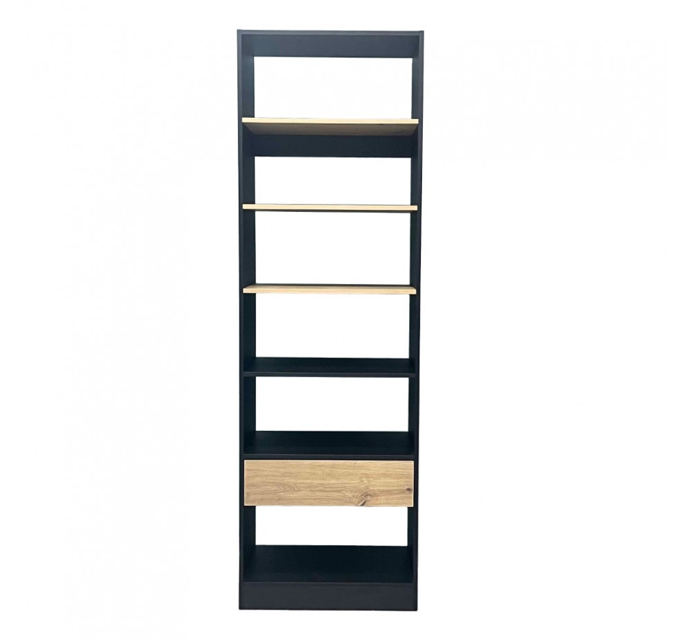 SYSTEM ΝΤΟΥΛΑΠΑ ΜΑΥΡΟ SONOMA 90x50xH180cm