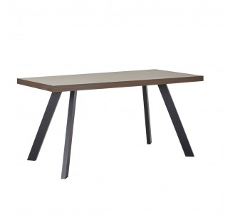 VILLE TABLE WALNUT 160x80xH76cm