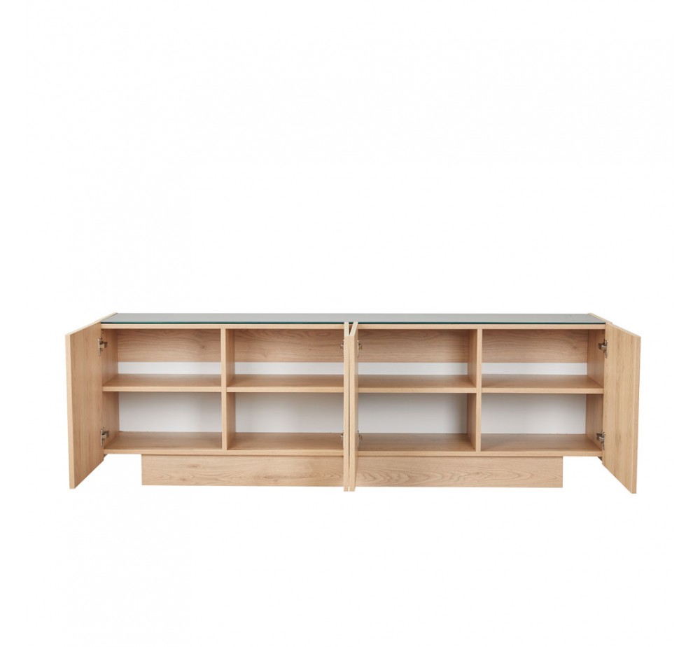 CUBIUS TV STAND 4ΠΟΡΤΕΣ ΦΥΣΙΚΟ 182x39xH59cm