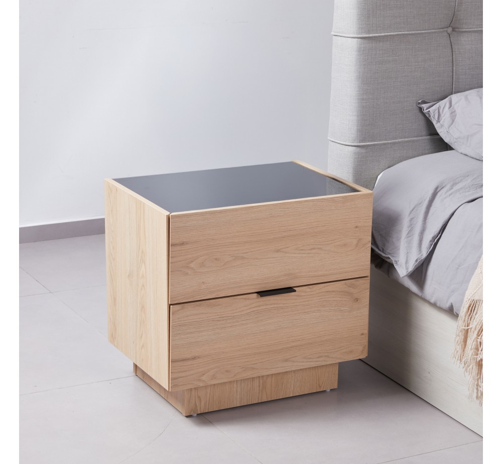 CUBIUS ΚΟΜΟΔΙΝΟ 2ΣΥΡΤΑΡΙΑ ΦΥΣΙΚΟ 58x39xH54,2cm
