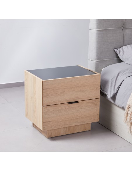 CUBIUS ΚΟΜΟΔΙΝΟ 2ΣΥΡΤΑΡΙΑ ΦΥΣΙΚΟ 58x39xH54,2cm