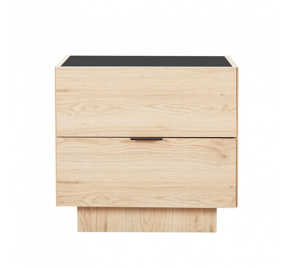 CUBIUS ΚΟΜΟΔΙΝΟ 2ΣΥΡΤΑΡΙΑ ΦΥΣΙΚΟ 58x39xH54,2cm