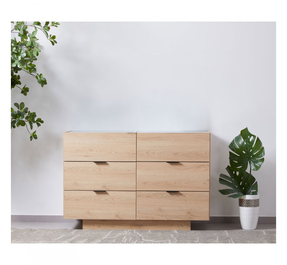 CUBIUS ΣΥΡΤΑΡΙΕΡΑ 6ΣΥΡΤΑΡΙΑ ΦΥΣΙΚΟ 120x45,4xH81cm
