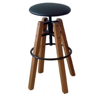 Barock wooden bar stool