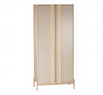 CAPPUCCINO WARDROBE 2DOORS LATTE SONOMA 84,6x50xH185cm