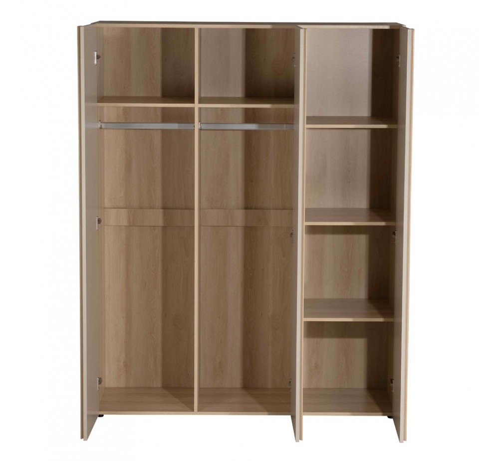 CAPPUCCINO ΝΤΟΥΛΑΠΑ 3ΠΟΡΤΕΣ LATTE SONOMA 140x52xH180cm