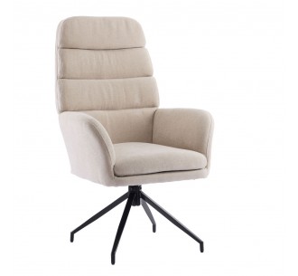 GIRAR ARMCHAIR SWIVEL BEIGE 70x69,5xH113cm