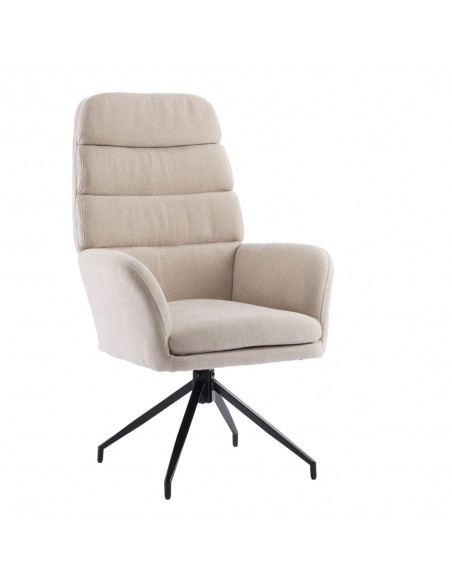 GIRAR ΠΟΛΥΘΡΟΝΑ ΠΕΡΙΣΤΡΕΦΟΜΕΝΗ BEIGE 70x69,5xH113cm