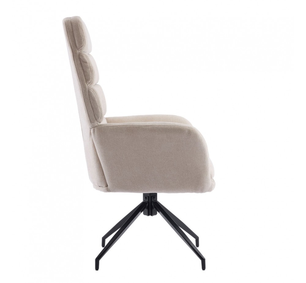 GIRAR ΠΟΛΥΘΡΟΝΑ ΠΕΡΙΣΤΡΕΦΟΜΕΝΗ BEIGE 70x69,5xH113cm