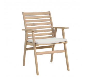 ETOILE CHAIR CUSHION NATURAL WHITE 61x59xH86,5cm