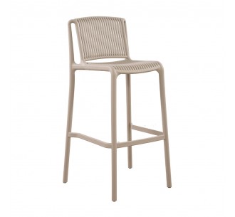 POLLY STOOL BAR GREY LIGHT 41x47xH100,5cm