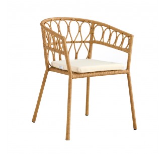SURABAYA ARMCHAIR NATURAL WHITE 59x56xH77,5cm