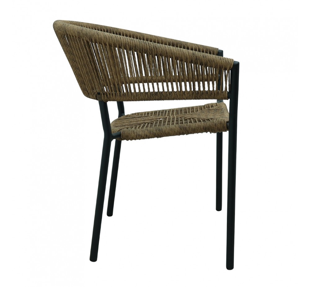 BREEZE ΚΑΡΕΚΛΑ ΜΑΥΡΟ ΚΑΡΥΔΙ 56x60xH78cm