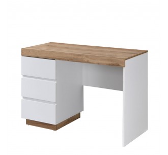 CASA DESK 3DRAWERS WHITE NATURAL 110x50xH76cm