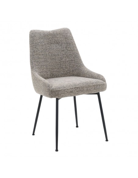 DON CHAIR BROWN LIGHT YELLOW 52x57xH86,5cm