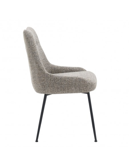DON CHAIR BROWN LIGHT YELLOW 52x57xH86,5cm