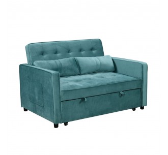 SOLUTION SOFA BED 2SEAT PETROL 133x94xH87cm