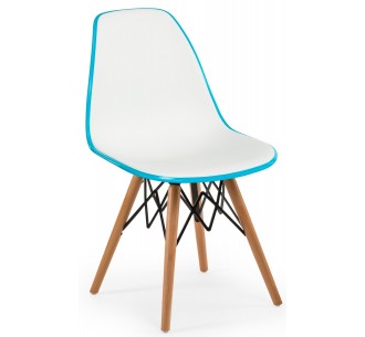 EOS-V chair with wooden legs