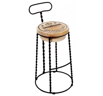 Afro metal bar stool