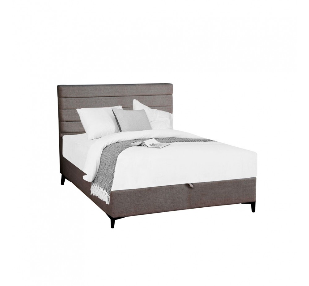 STRATTA ΚΡΕΒΑΤΙ ΜΕ ΑΠΟΘΗΚ. ΧΩΡΟ (ΓΙΑ ΣΤΡΩΜΑ 120x200cm) ΓΚΡΙ 34-900 127x208xH121cm