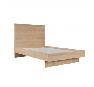 NEON BED (FOR MATTRESS 120x200cm) NATURAL 127x234xH121cm