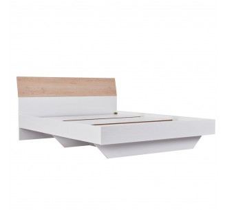 LUCIDO BED WHITE OAK NATURAL 162x202xH88cm