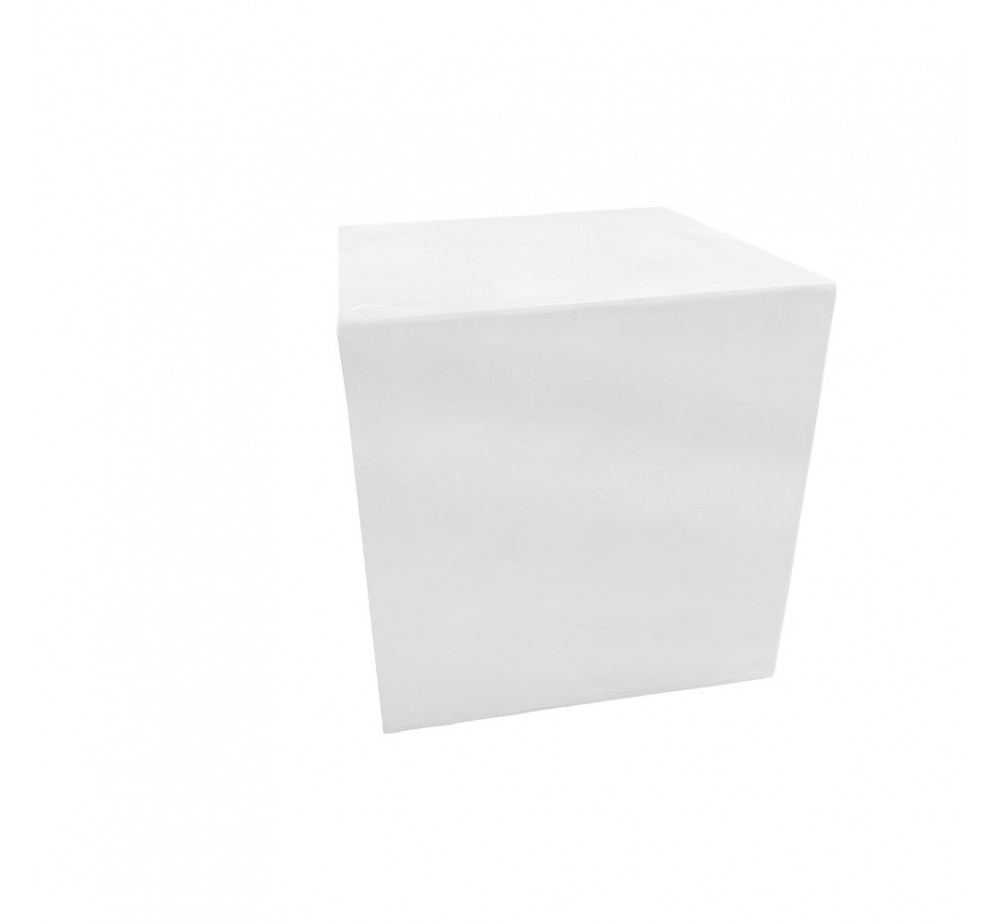 LITHOS SQUARE SIDE TABLE ΛΕΥΚΟ 55,5x55,5xH57cm
