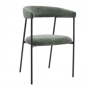 ECLIPSE ARMCHAIR OLIVE GREEN SILVER 52x51xH83cm
