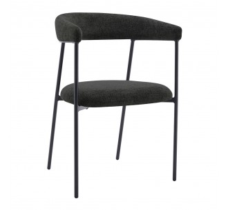 ECLIPSE ARMCHAIR BLACK 52x51xH83cm