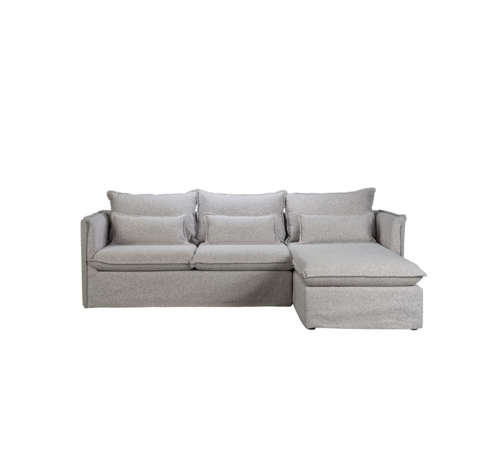 PROUD SOFA CORNER RIGHT GREY LIGHT PUENTE 80 258x180xH90cm