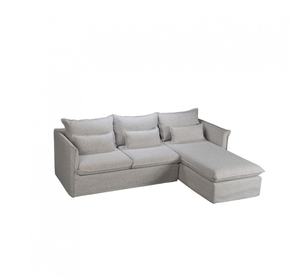 PROUD SOFA CORNER RIGHT GREY LIGHT PUENTE 80 258x180xH90cm