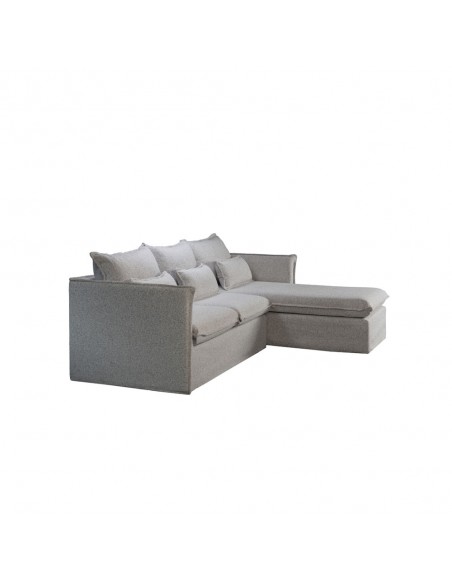 PROUD SOFA CORNER RIGHT GREY LIGHT PUENTE 80 258x180xH90cm