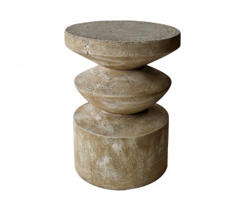 SANDY SIDE TABLE ΚΑΦΕ ΑΝΟΙΧΤΟ 38,5x38,5xH51cm
