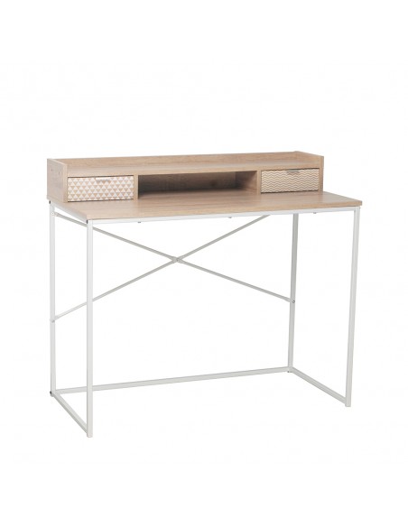 NAK ΓΡΑΦΕΙΟ 2ΣΥΡΤΑΡΙΑ SONOMA ΜΕ PATTERN 100x50xH88,5cm