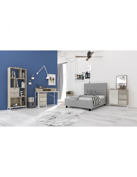 NAK ΓΡΑΦΕΙΟ 2ΣΥΡΤΑΡΙΑ SONOMA ΜΕ PATTERN 100x50xH88,5cm
