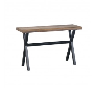 BRICK CONSOLE WALNUT BLACK 120x40xH75cm