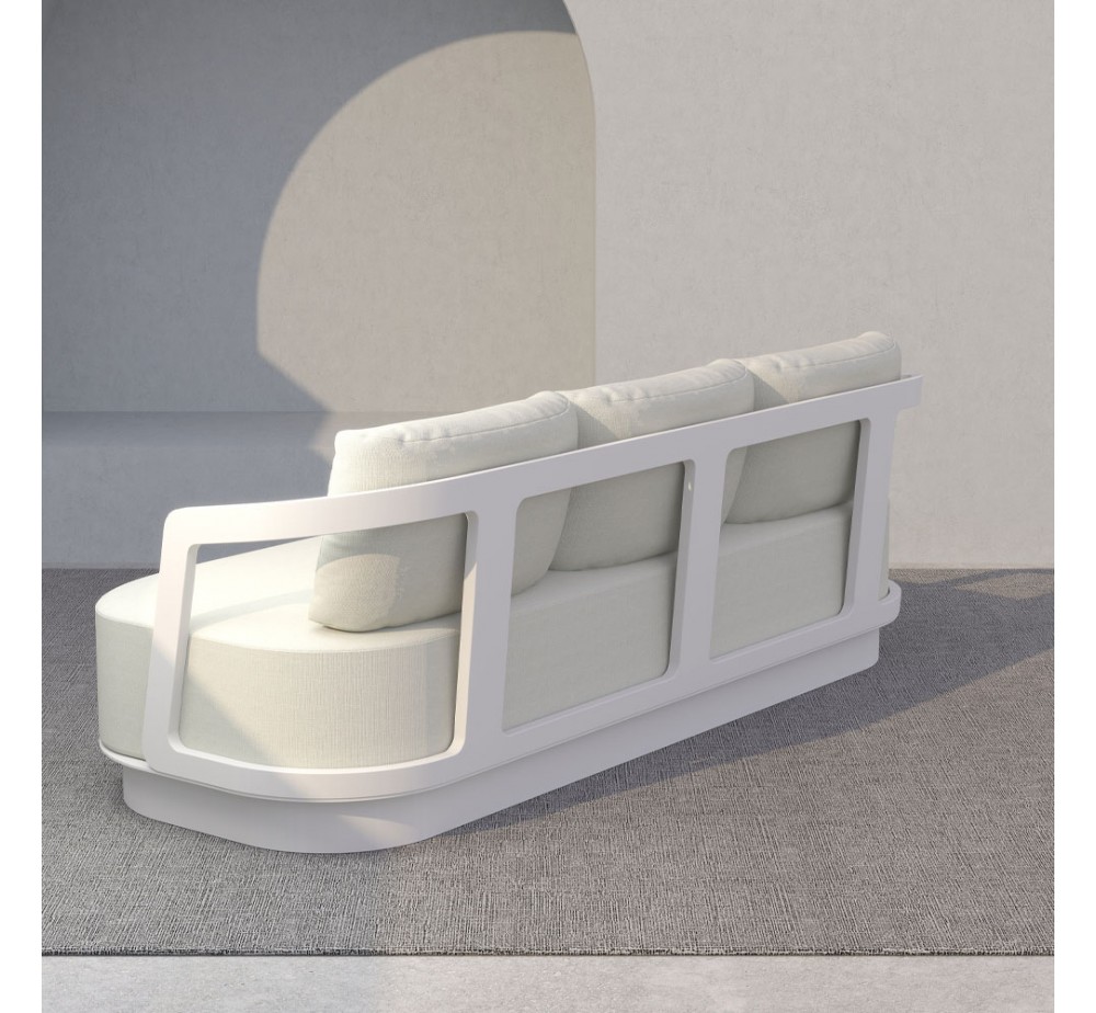 TORRE ΣΑΛΟΝΙ SET 1+2+2 OFF WHITE 198x81xH66cm
