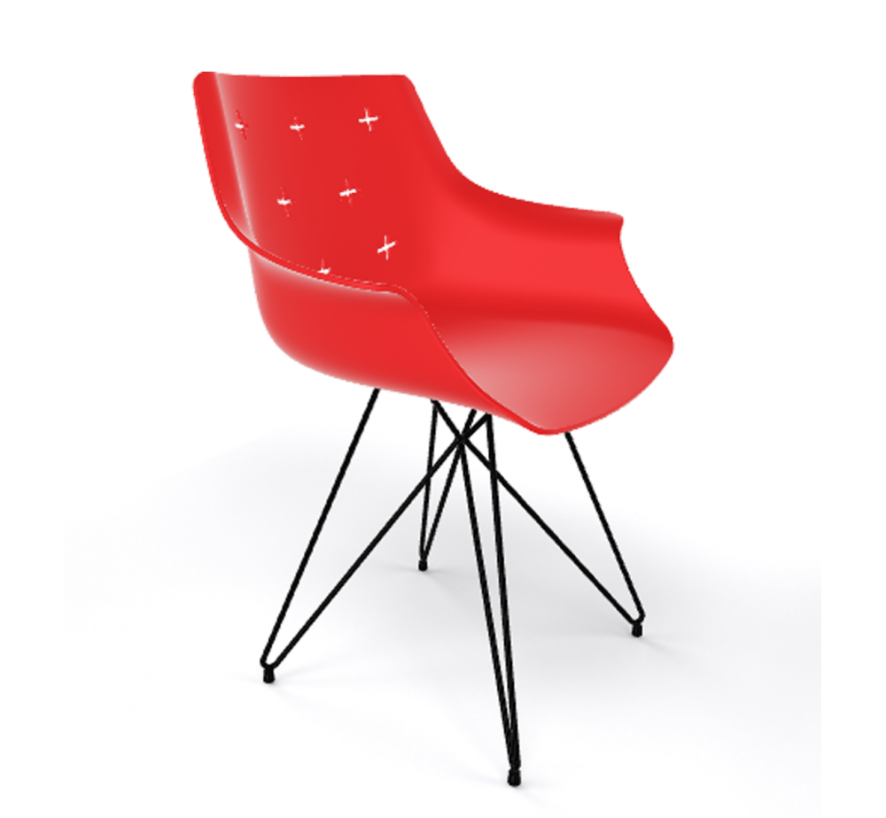 More 170/TCR metal armchair by Gaber | Avant Garde