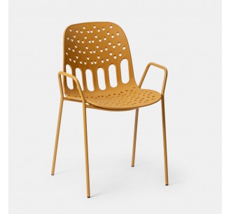 LIDO ARMCHAIR MUSTARD 57x55,5xH80cm