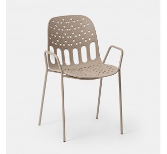 LIDO ARMCHAIR BEIGE 57x55,5xH80cm